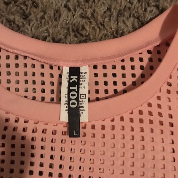 Perforated Rose Pink Tunic - Picture 2 of 3